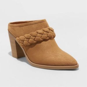 Women's Avis Mule Heels - Universal Thread Cognac 7